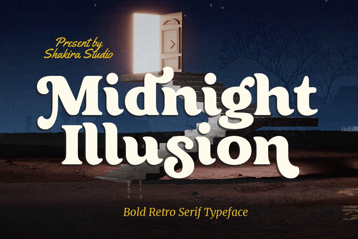 Midnight Illusion Italic Font preview