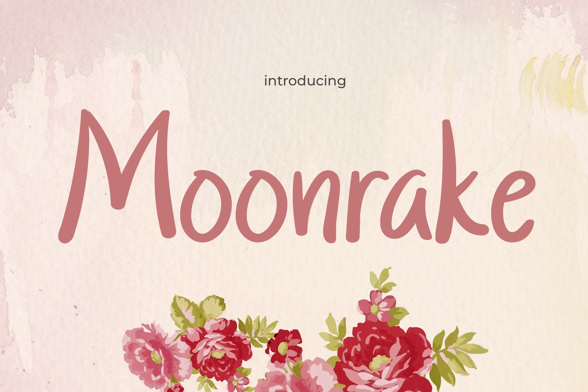 Moonrake Regular Font preview