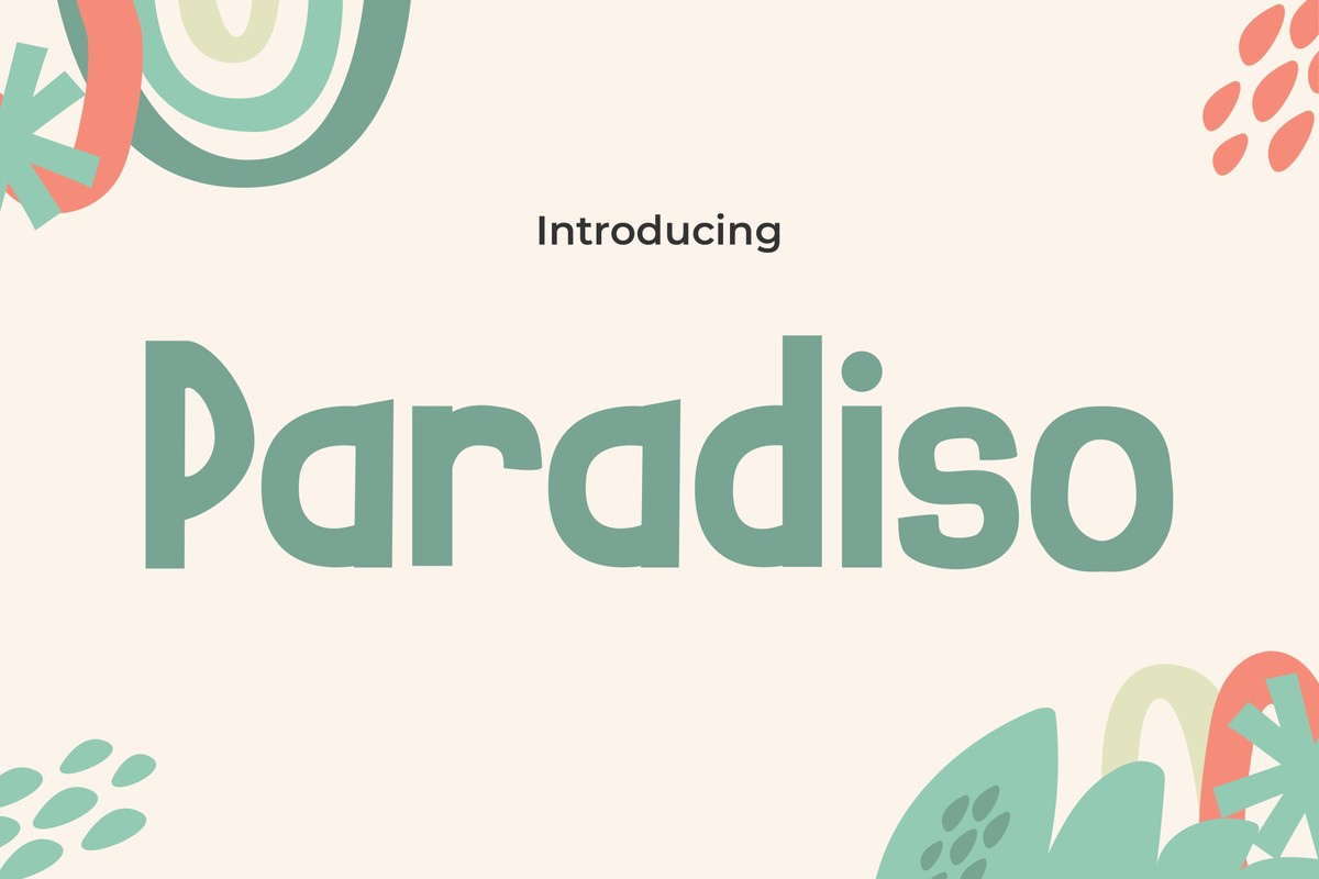 Paradiso Font preview