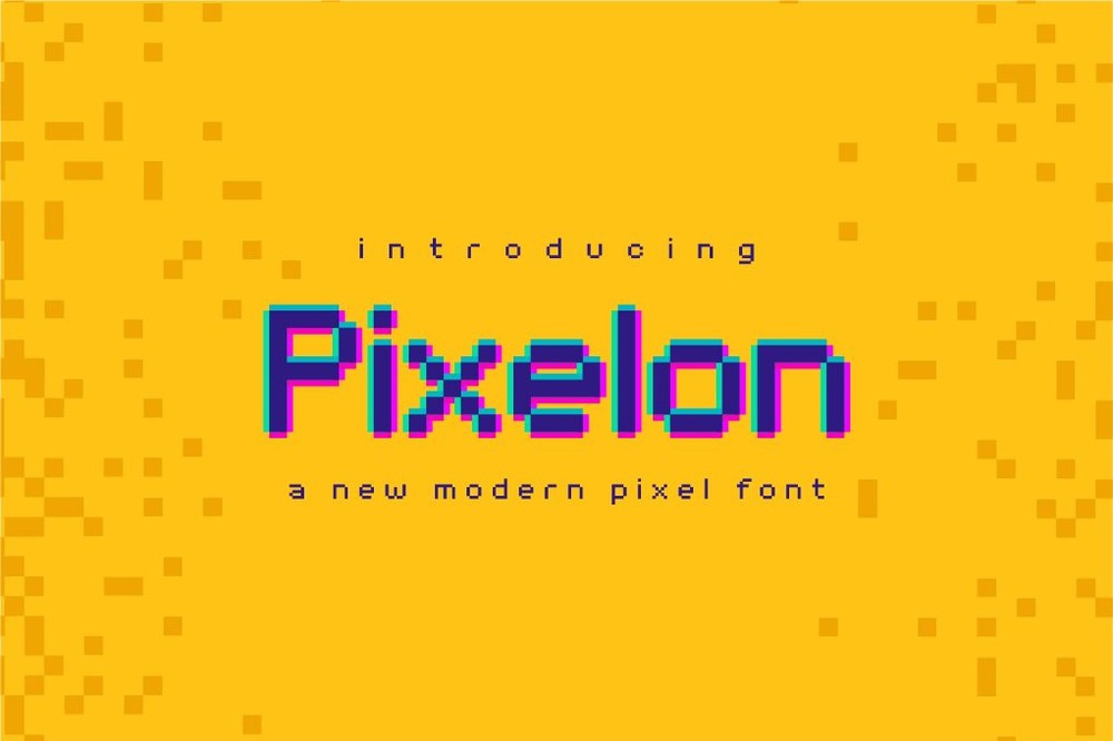 Pixelo Font preview