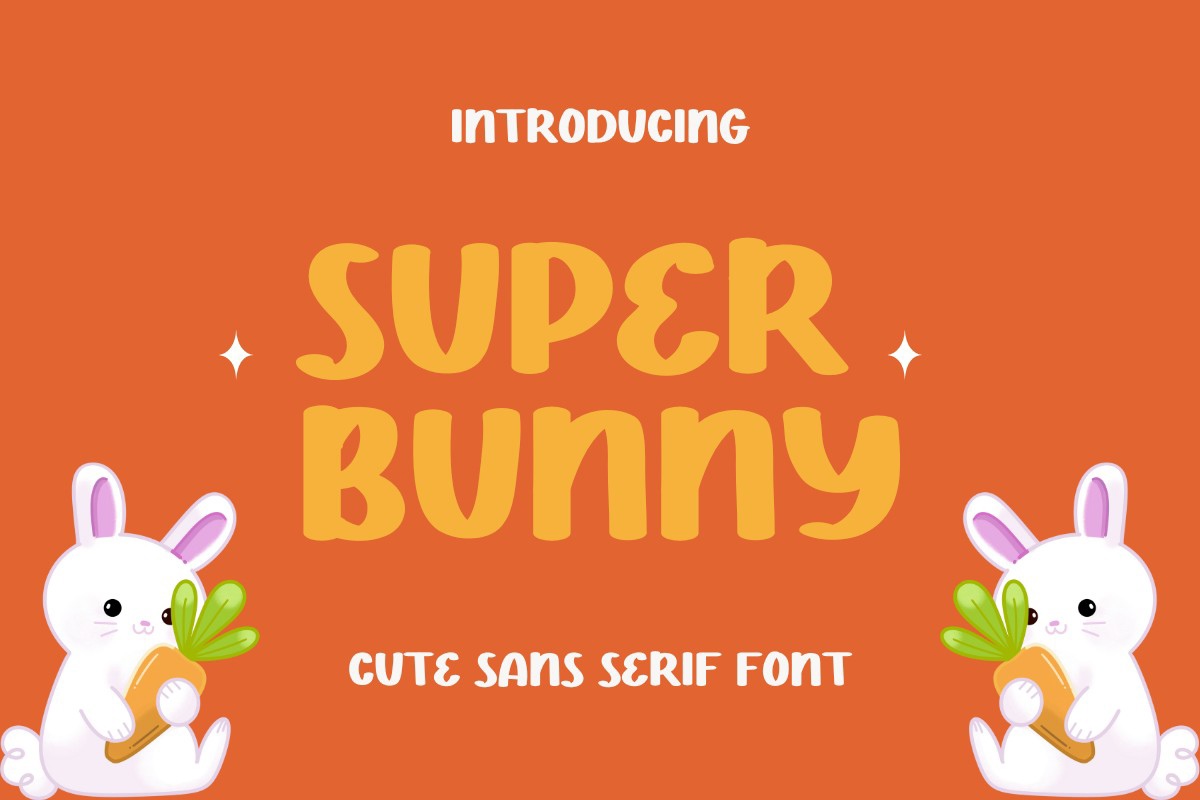 Super Bunny Regular Font preview