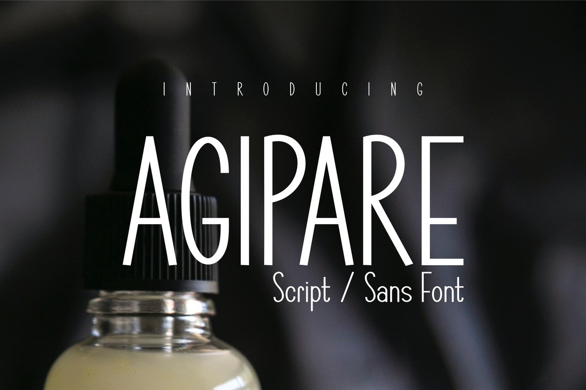 Agipare Font preview