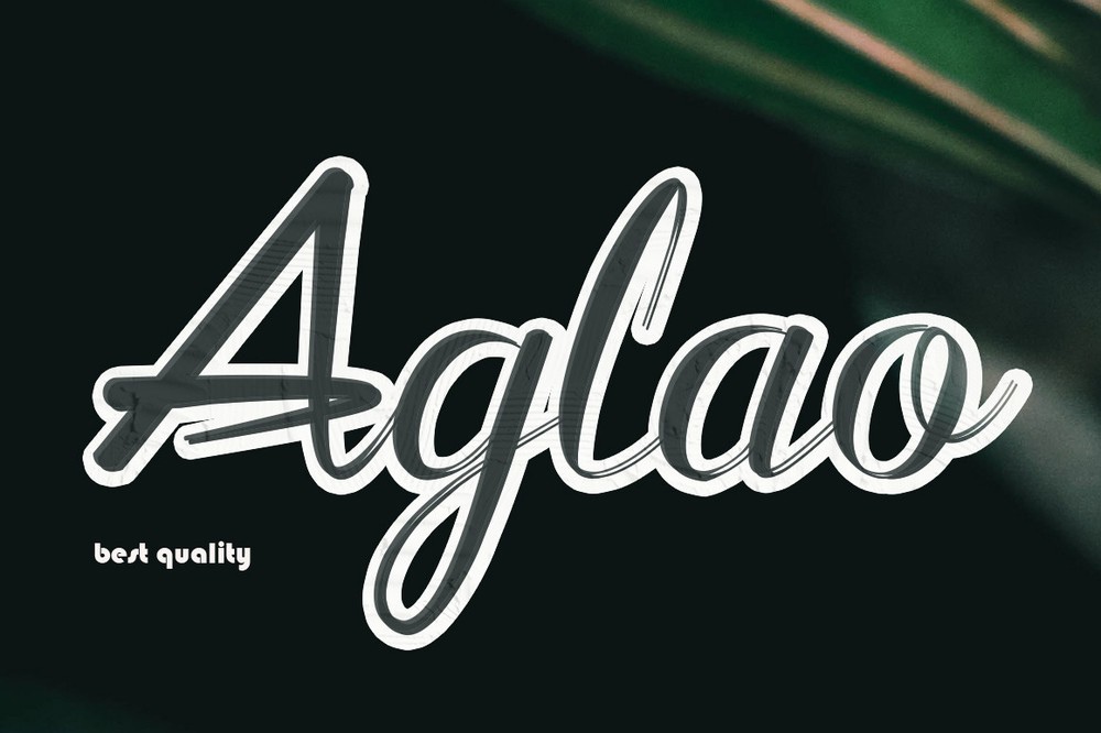 Aglaonema Regular Font preview