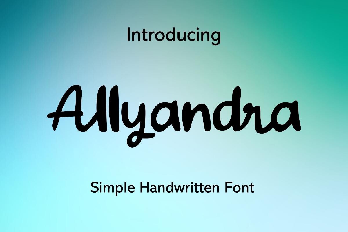 Allyandra Regular Font preview