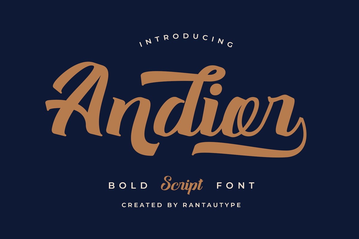 Andior Regular Font preview