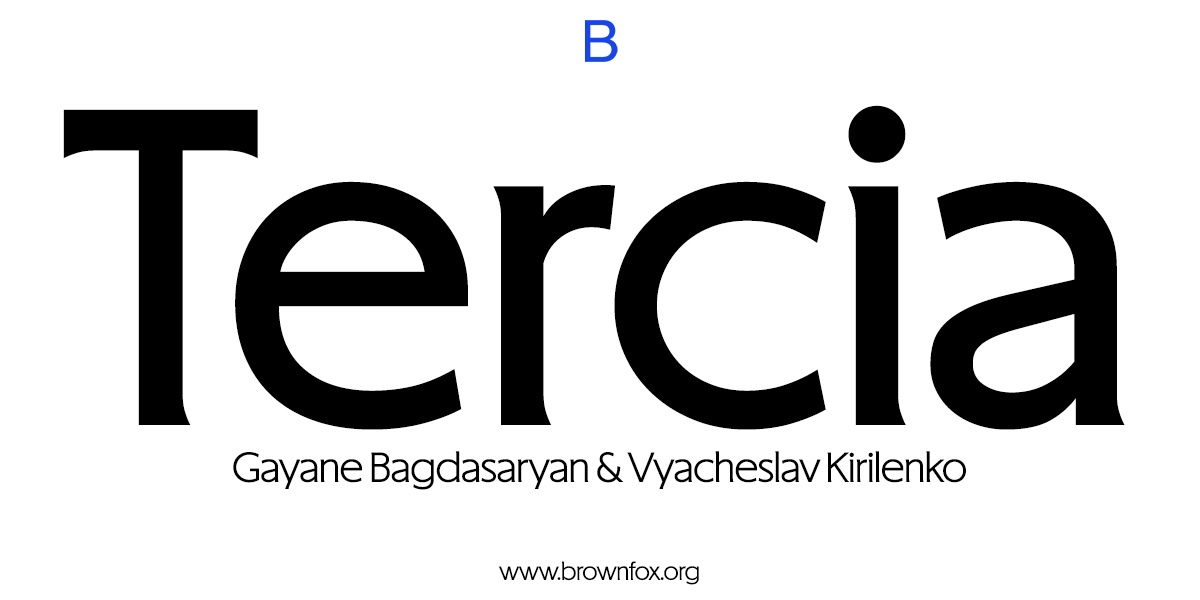 Tercia Font preview