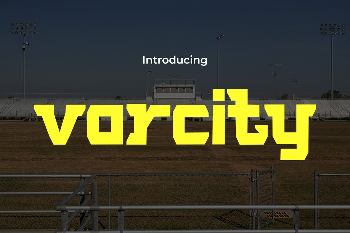 Varcity Font preview