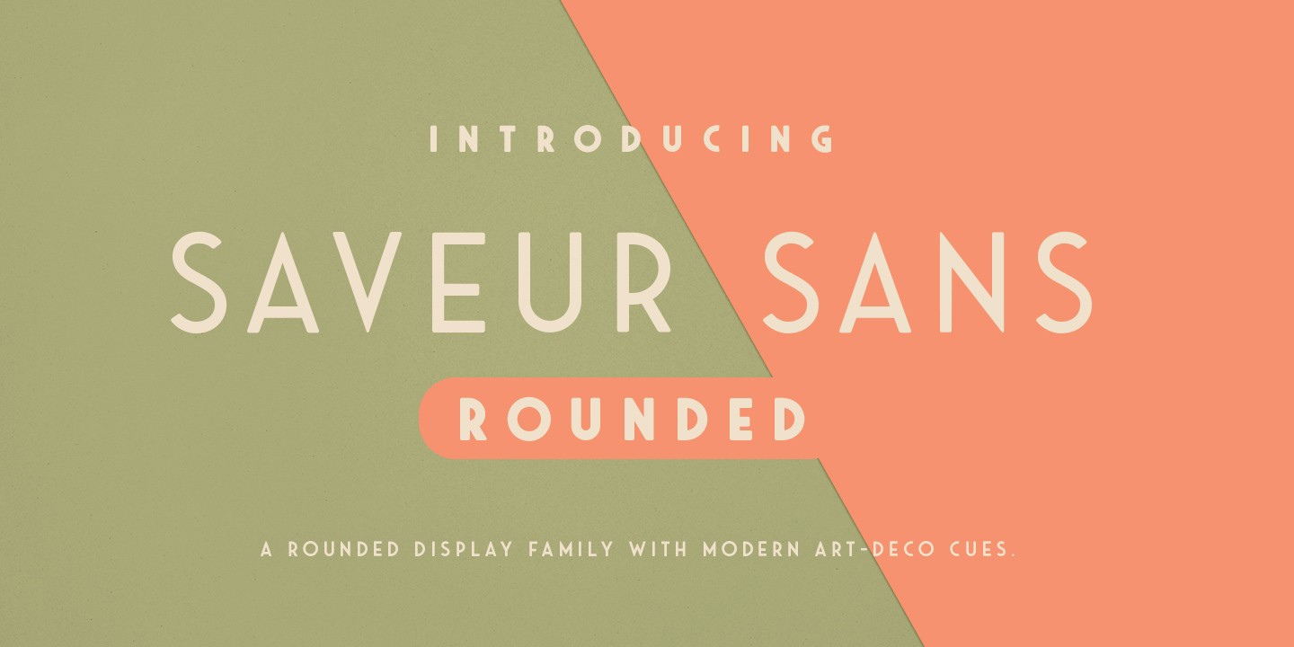 Saveur Sans Round Font preview