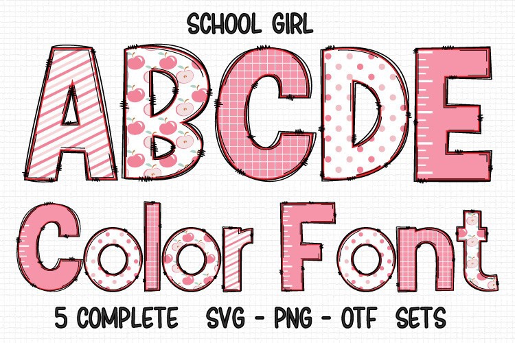 School Girl 4 Font preview