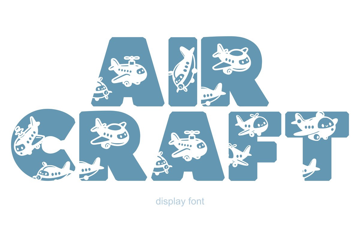 Air Craft Font preview