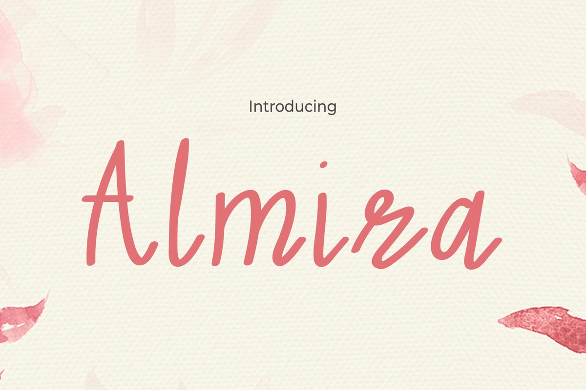 Almira Regular Font preview