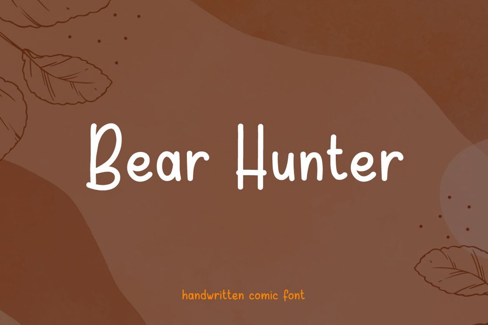 Bear Hunter Regular Font preview