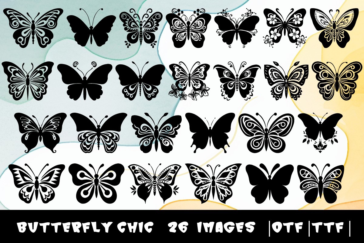 Butterfly Chic Font preview