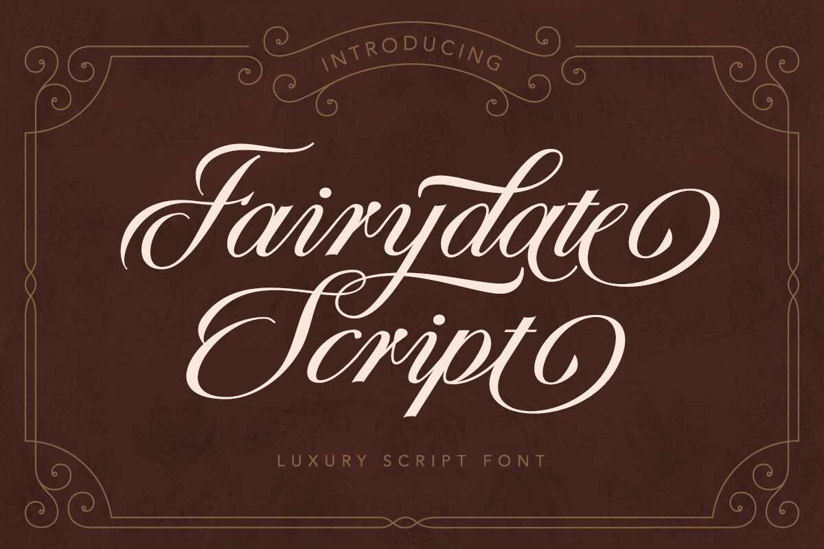 Fairydate Font preview