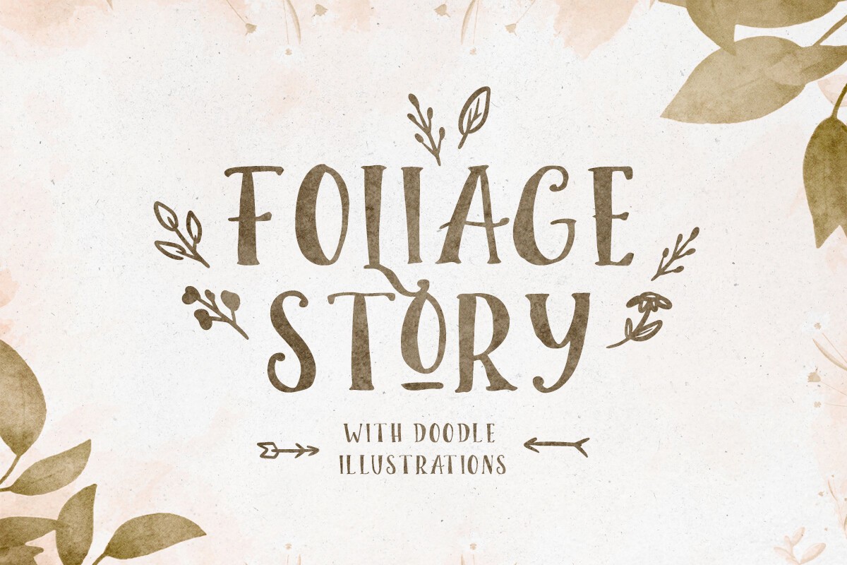 Foliage Story Font preview