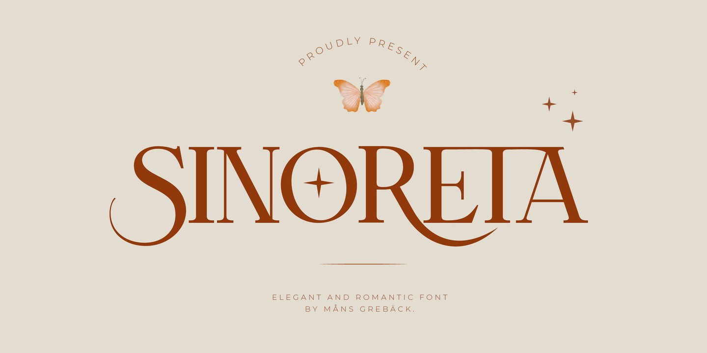 Sinoreta Font preview