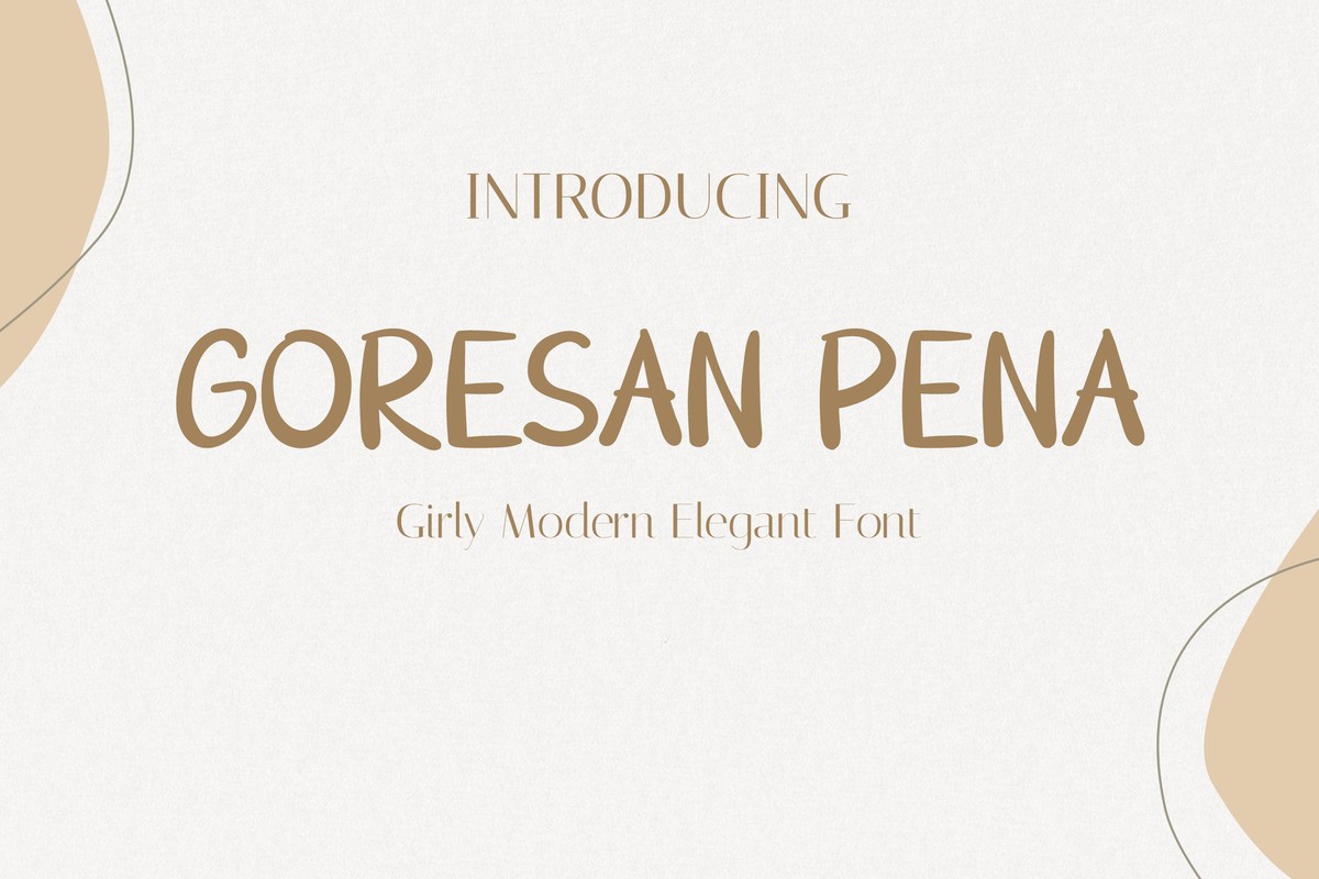 Goresan Pena Regular Font preview