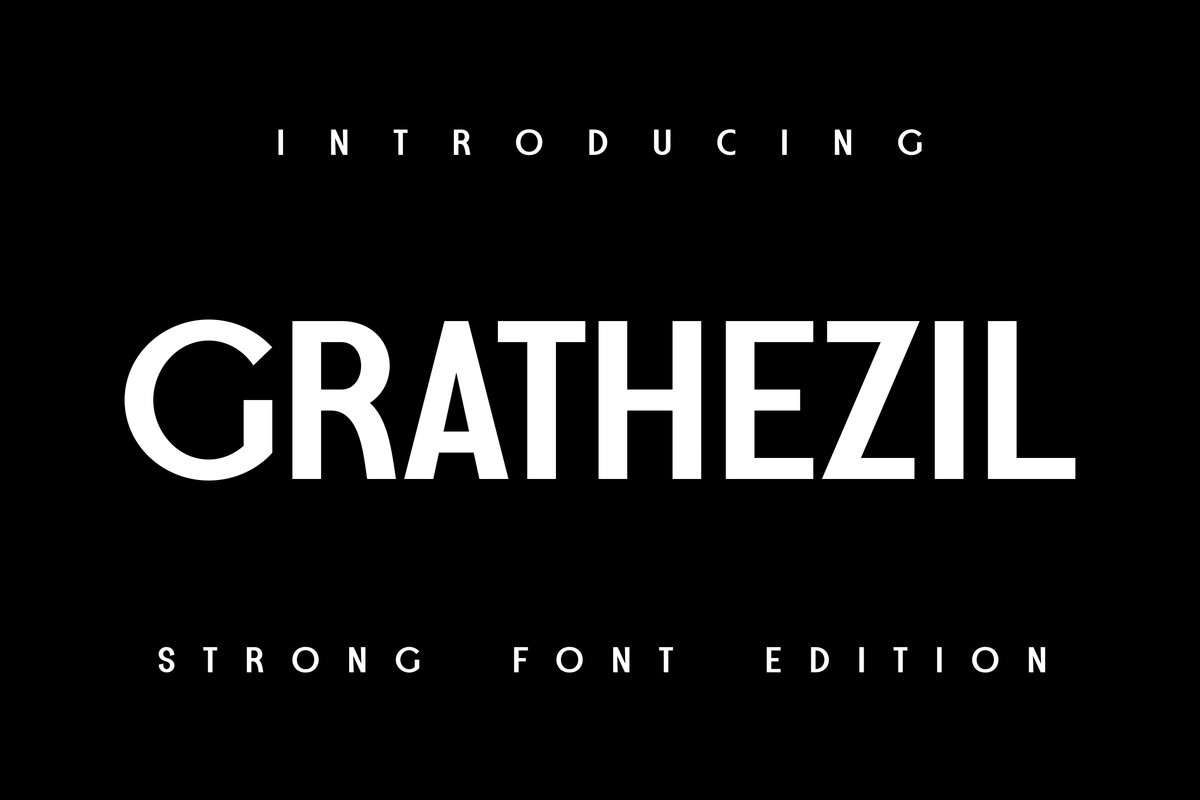 Grathezil Regular Font preview