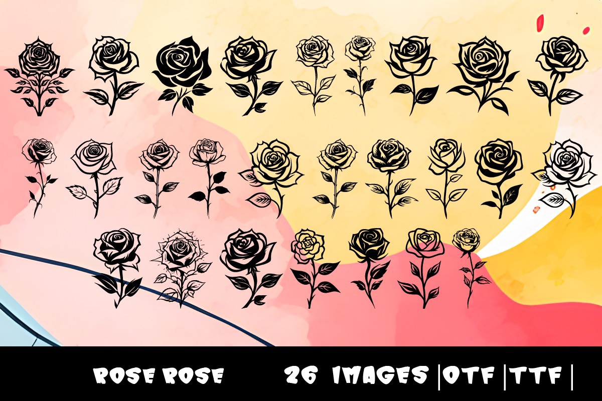 Rose Rose Regular Font | xFonts.pro