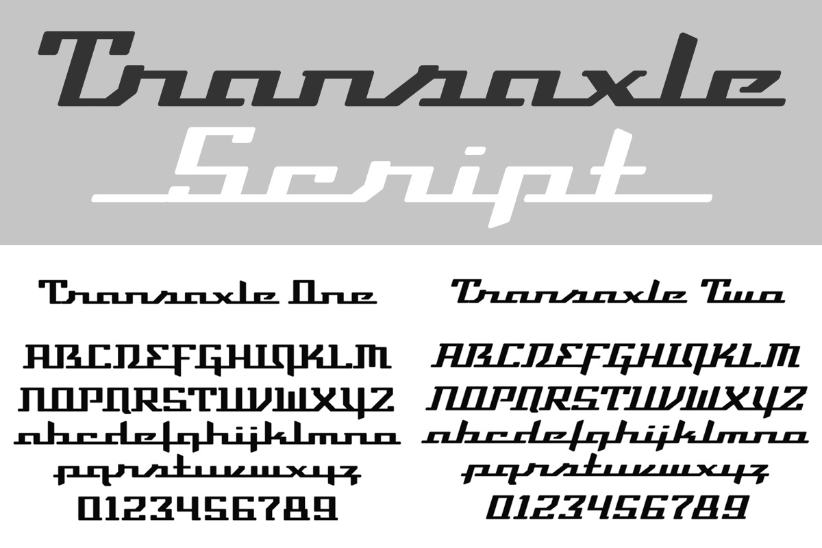 Transaxle Script Font preview