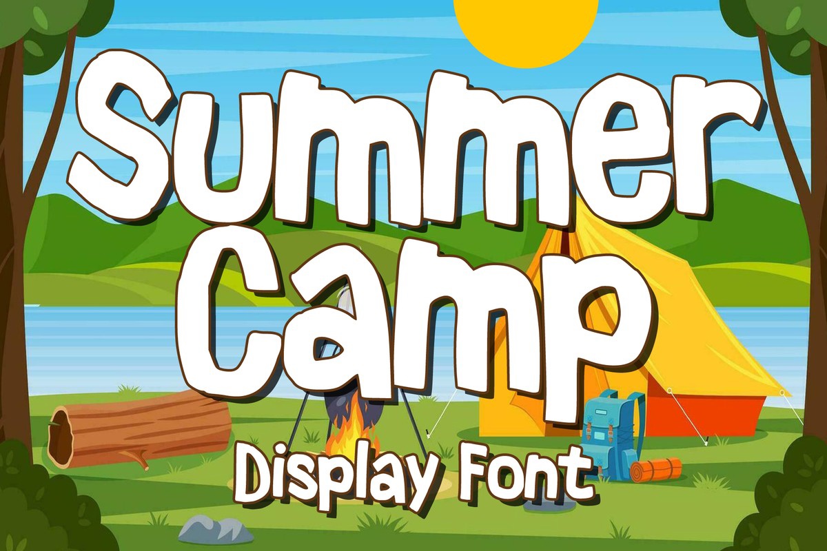 Summer Camp Regular Font preview