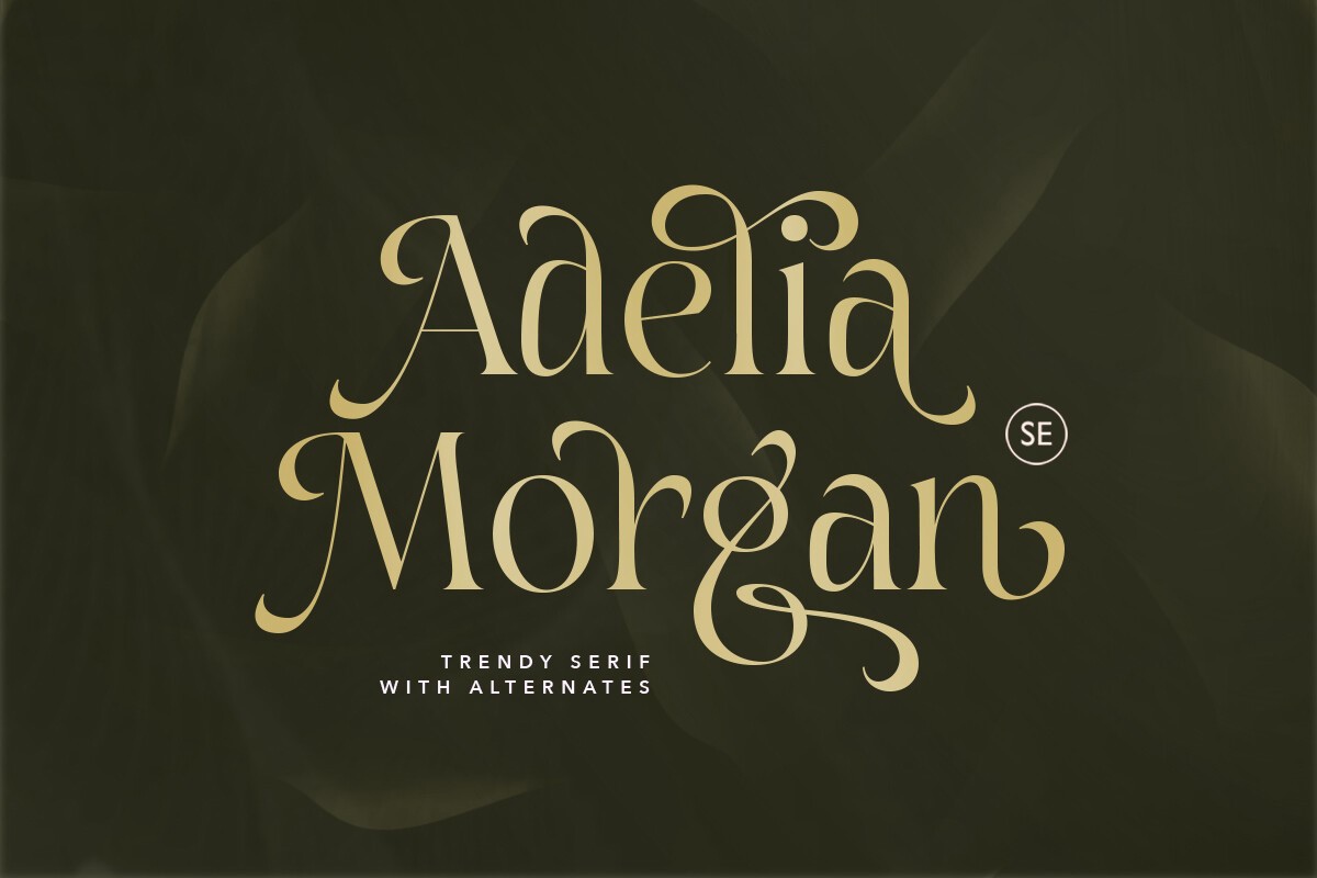 Adelia Morgan Regular Font preview