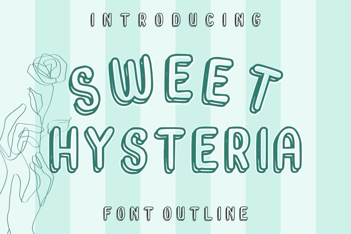 Sweet Hysteria Font preview