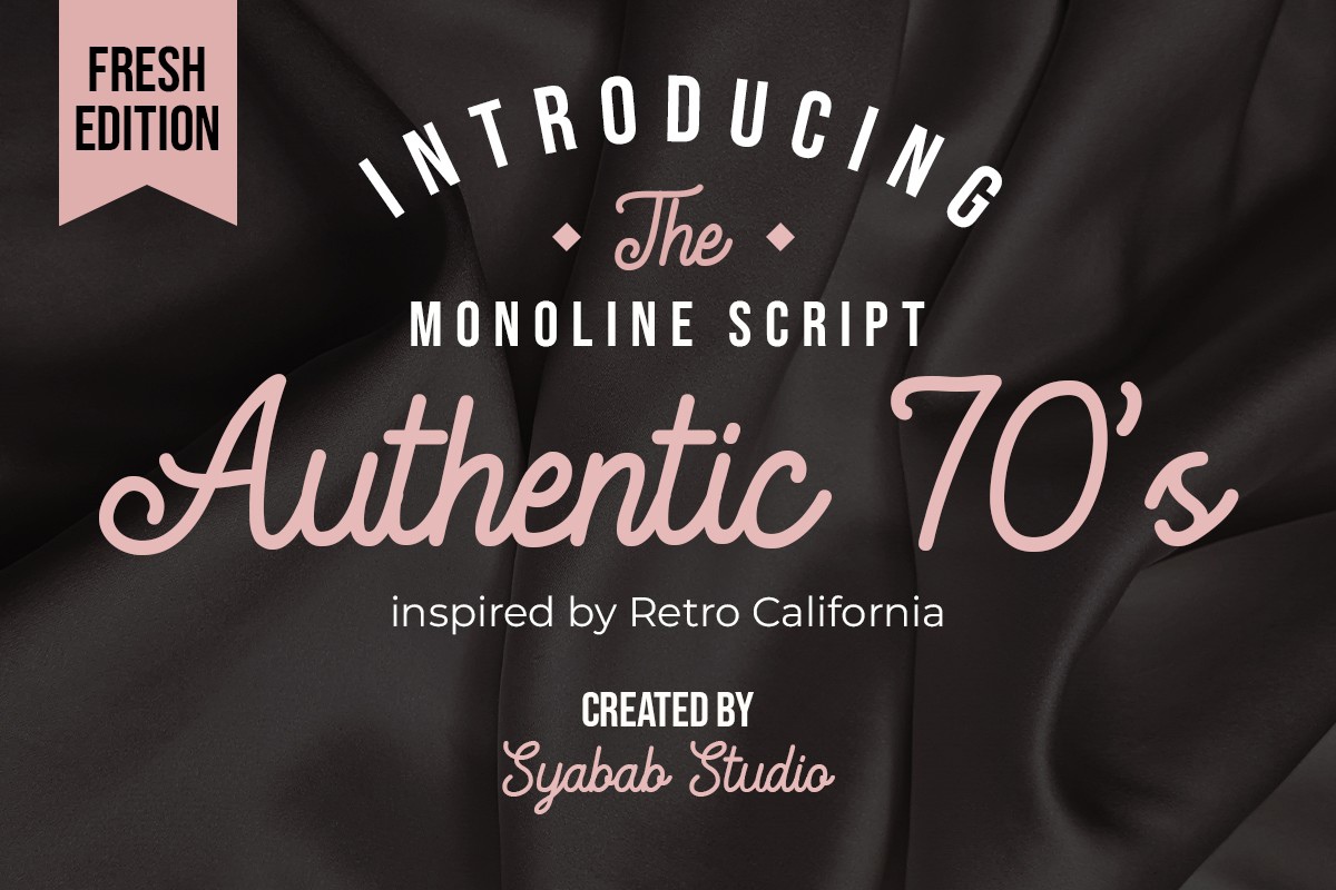 The Authentic 70's Regular Font preview