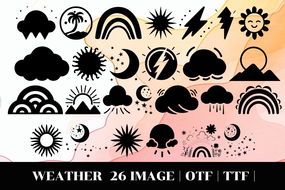 Weather Regular Font preview