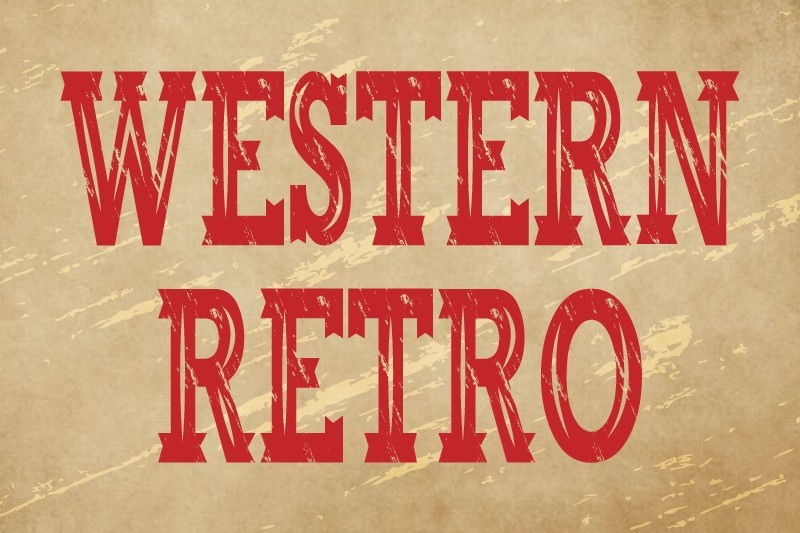 Western Retro Regular Font preview