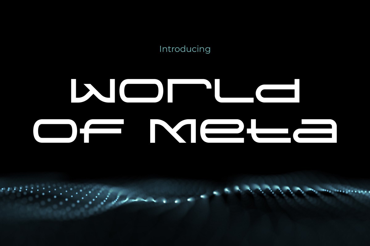 World of Meta Regular Font preview