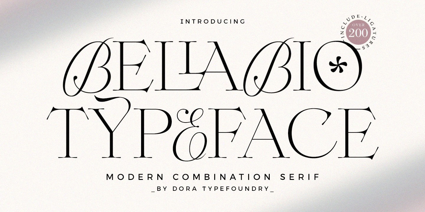 Bellabio Regular Font preview