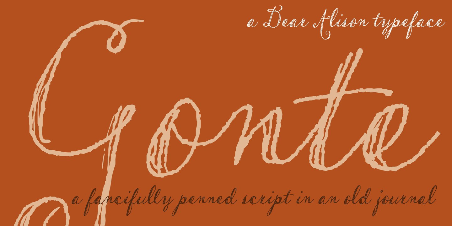 Gonte Regular Font preview