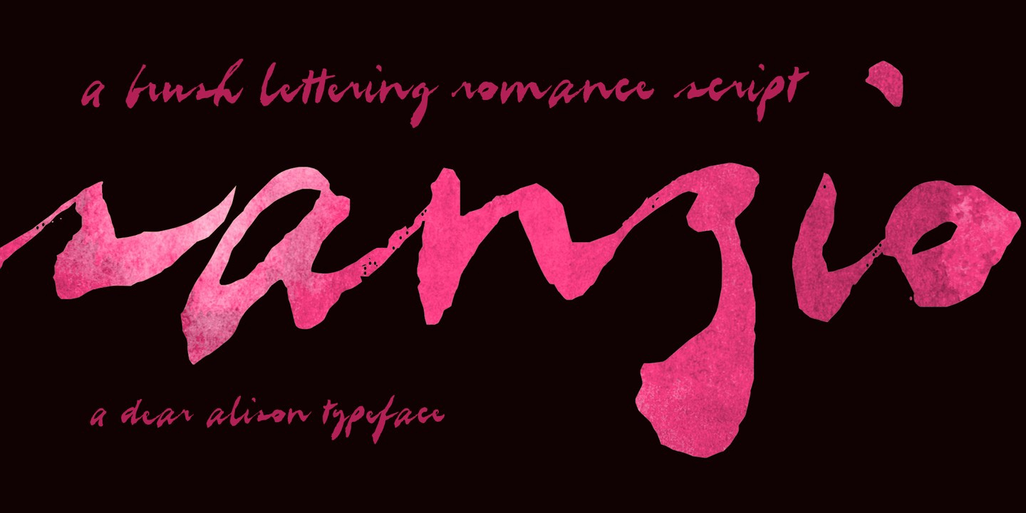 Sanzio Font preview