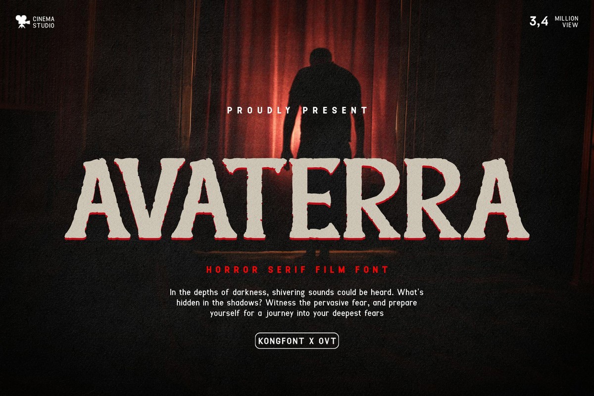 Avaterra Font preview