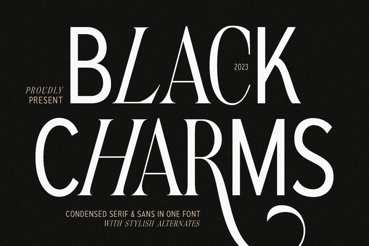 Black Charms Font preview