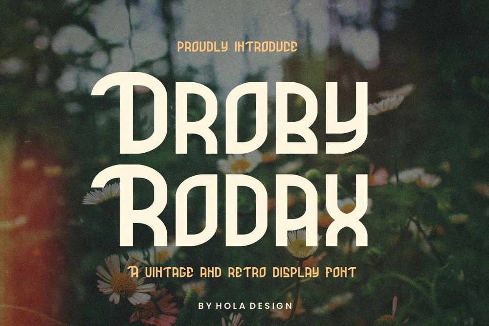 Droby Rodax Font preview