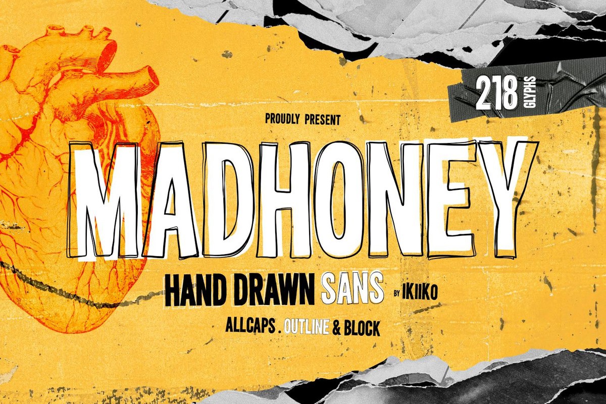 Madhoney Font preview