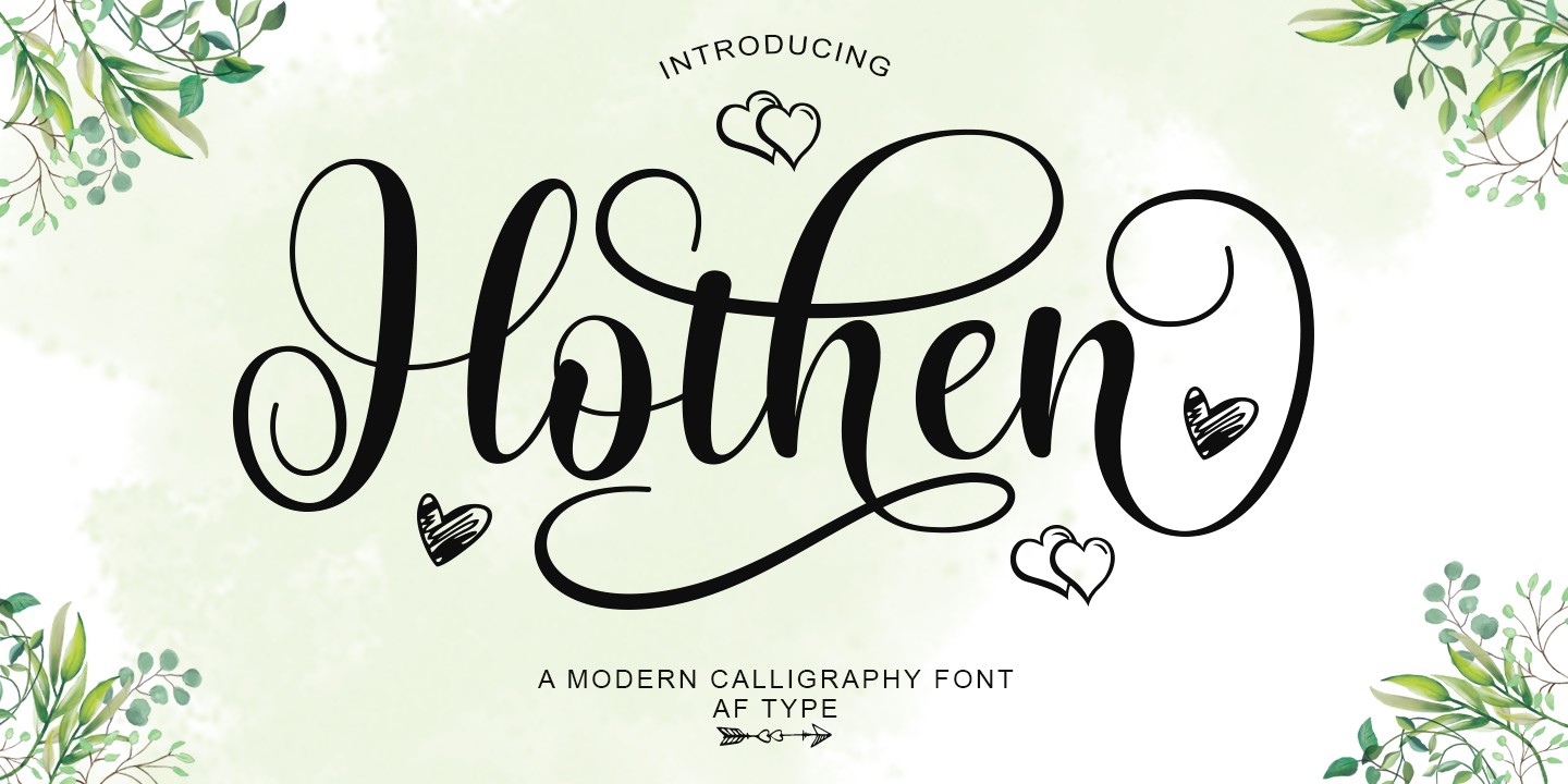 Hothen Regular Font preview