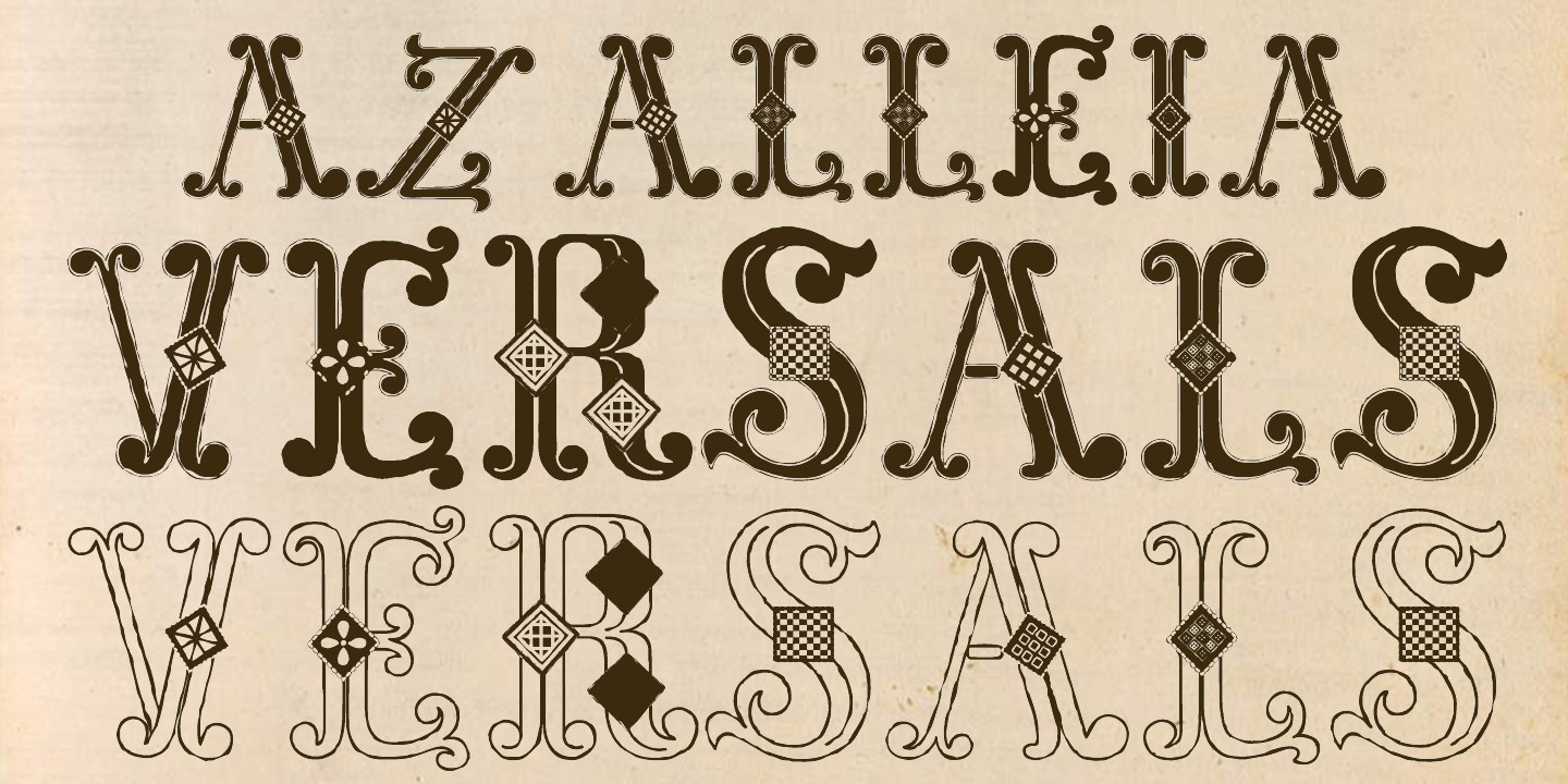 Azalleia Versals Black Font preview