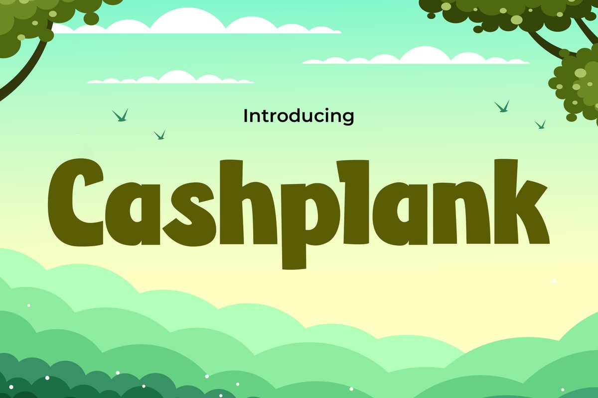 Cash Plank Regular Font preview