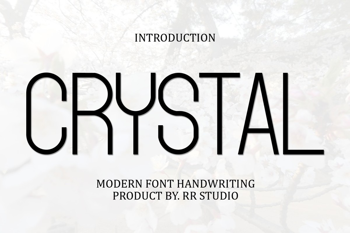 Crystal Font preview