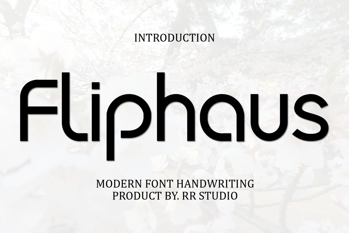 Fliphaus Font preview