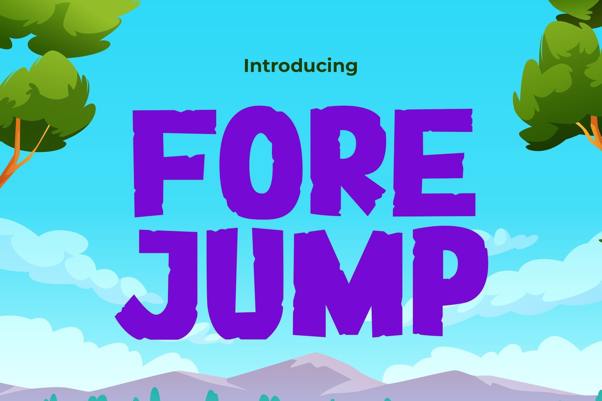 Forejump Font preview