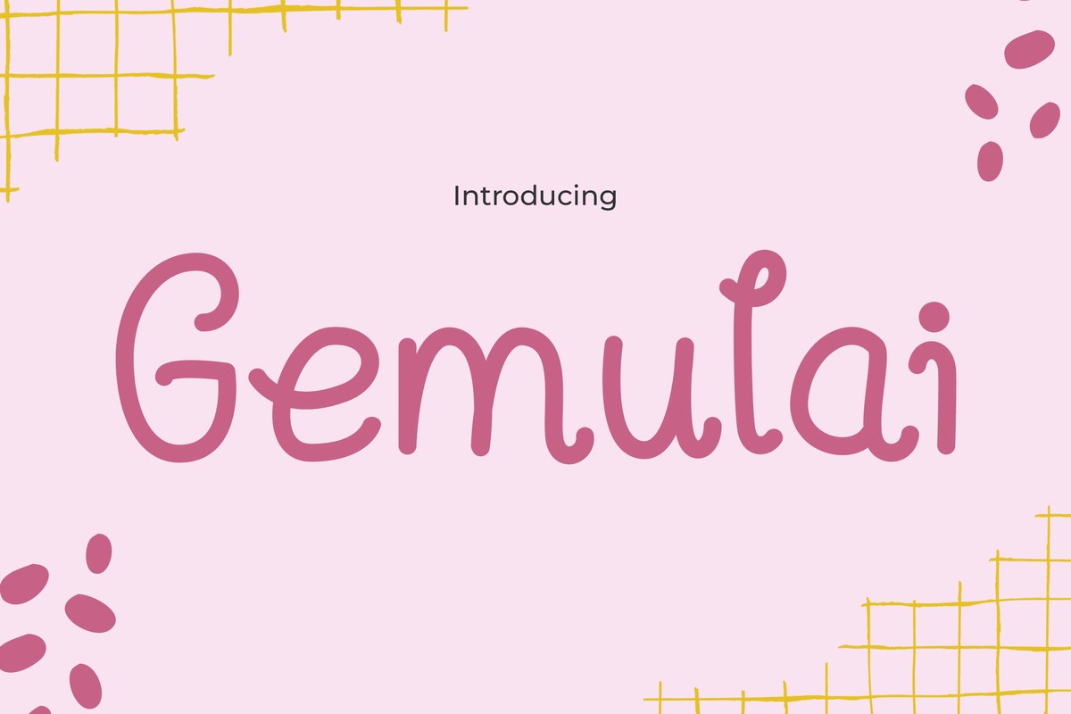 Gemulai Font preview