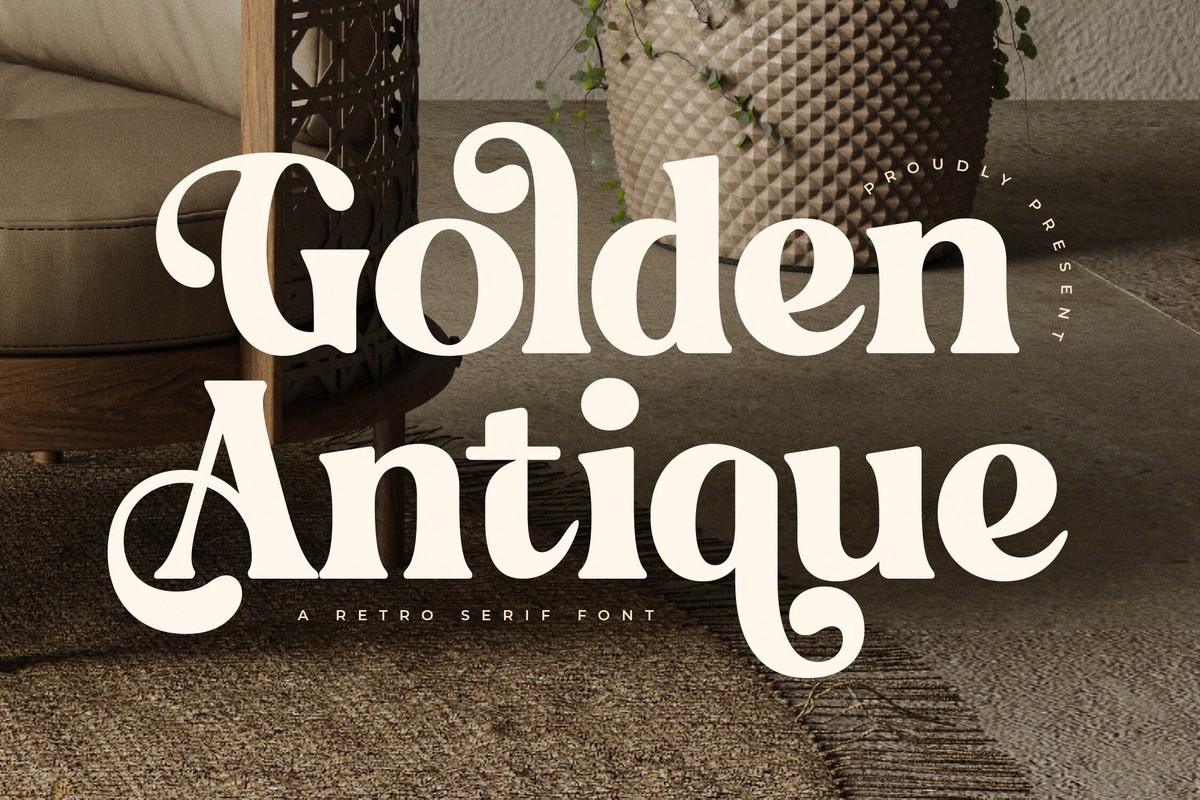 Golden Antique Font preview