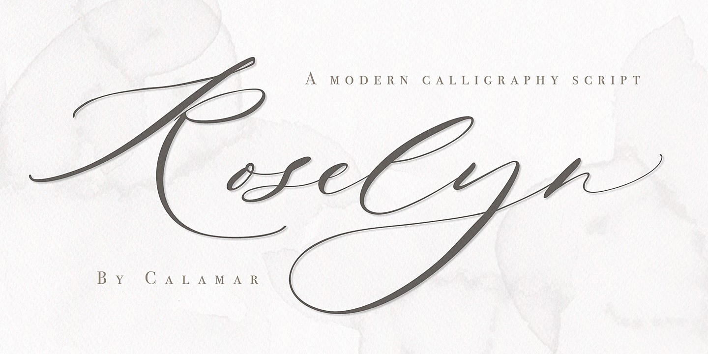 Roselyn Regular Font preview