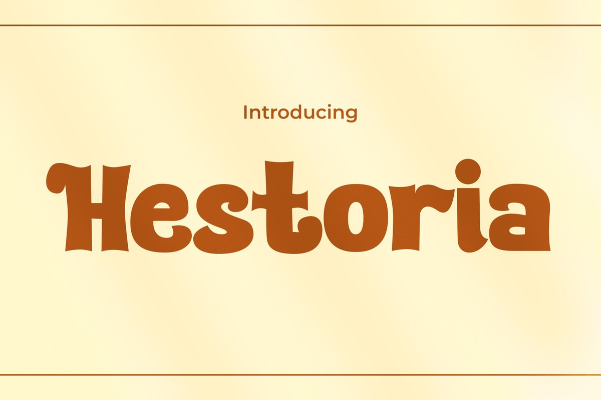 Hestoria Font preview