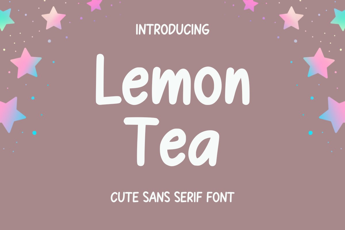 Lemon Tea Font preview