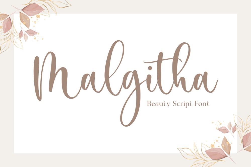 Malgitha Font preview